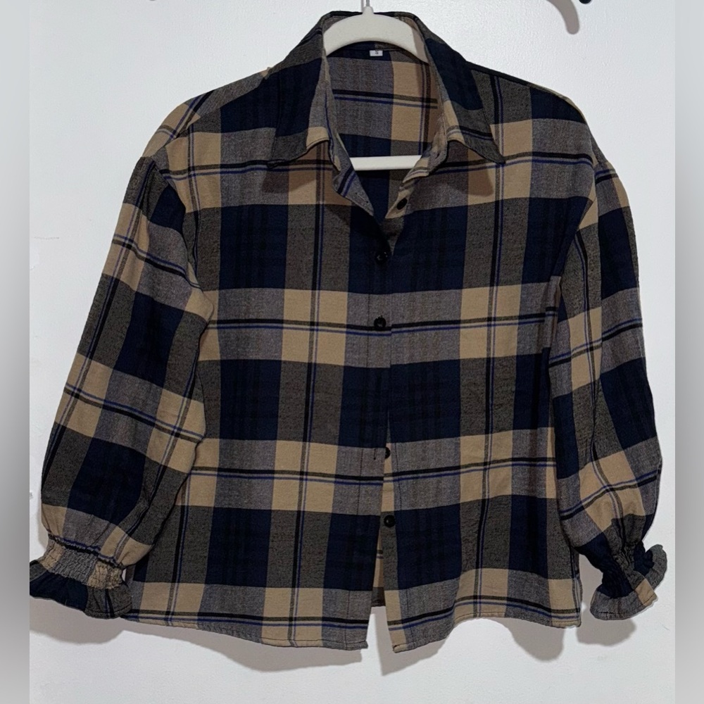 SHEIN Oversize Button-Up Shirt Size Small